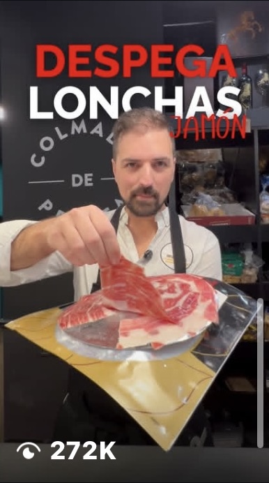 Vídeo sobre lonchas de jamón: 272 mil visualizaciones