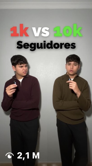 Vídeo sobre seguidores: 2,1 millones de visualizaciones